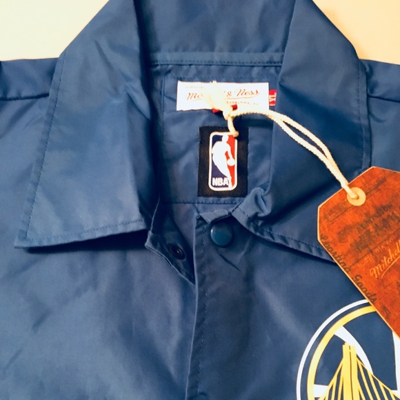 🆕 🔥M&N Golden State Warriors Coaches Jacket☄️🏀 - Picture 4 of 7